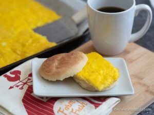 Simple Sheet Pan Scrambled Eggs Recipe