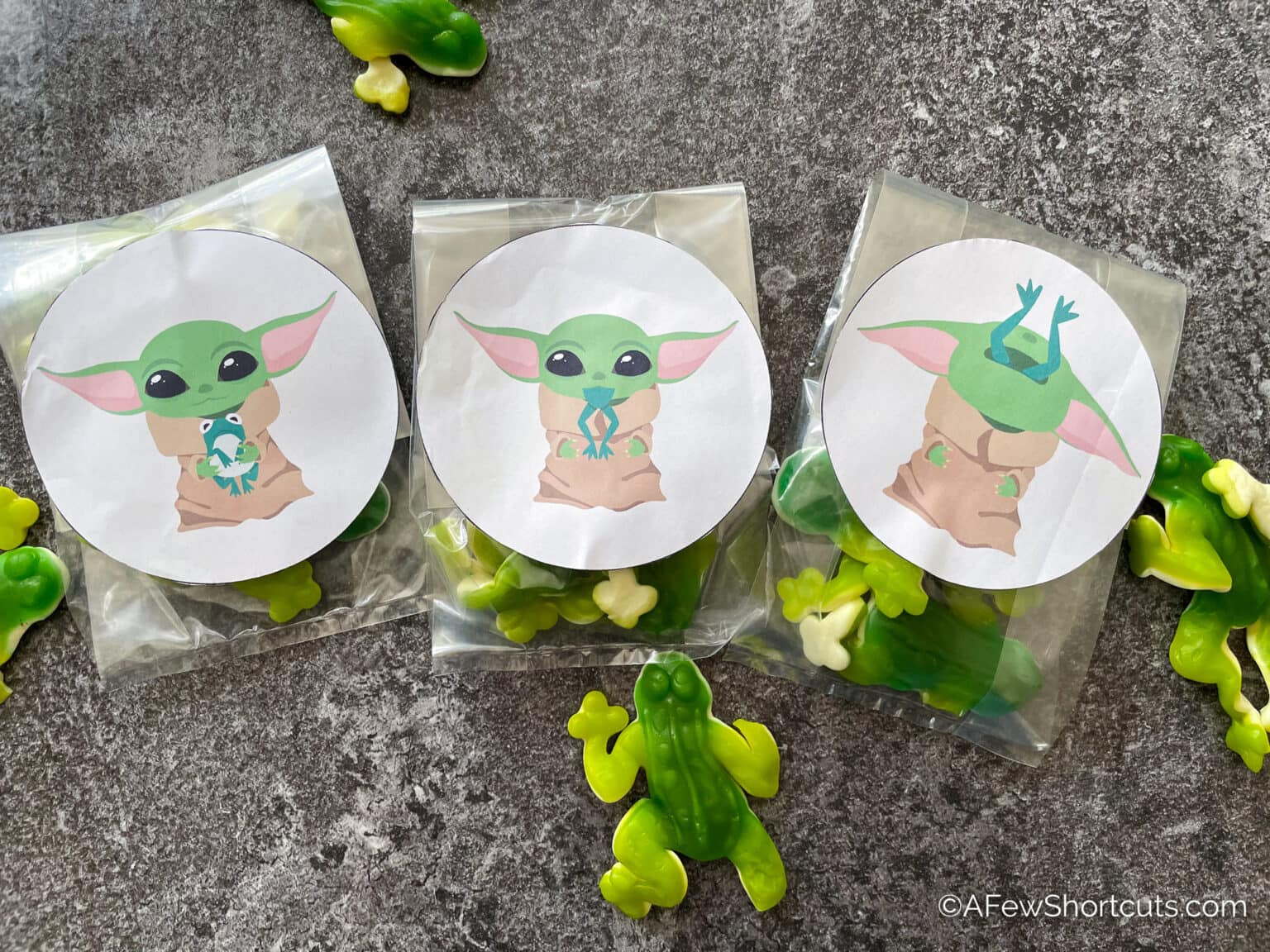 The Child Baby Yoda Stickers Printable & Cute Treat Bag Idea A Few