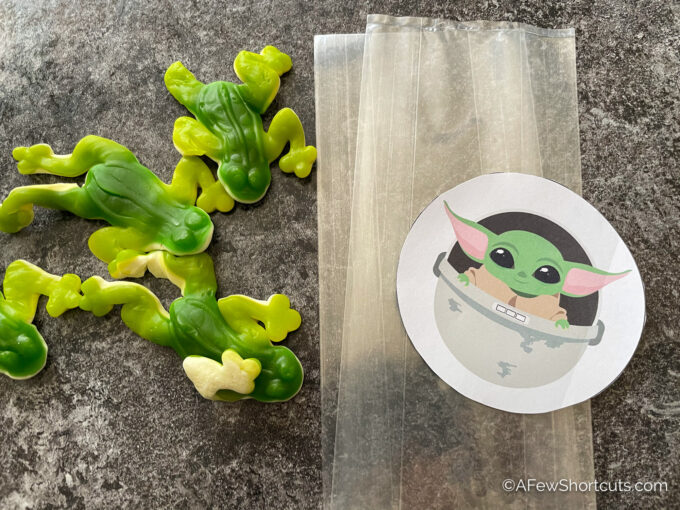 The Child Baby Yoda Stickers Printable & Cute Treat Bag Idea A Few