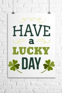 FREE Printable St Patrick’s Day Wall Art