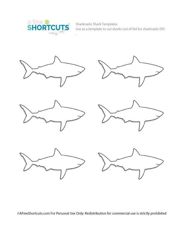 Sharknado Shark Template