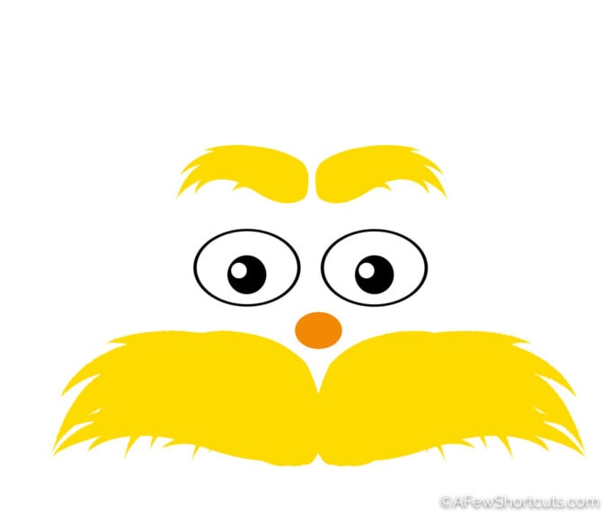 Lorax Eyebrows Template